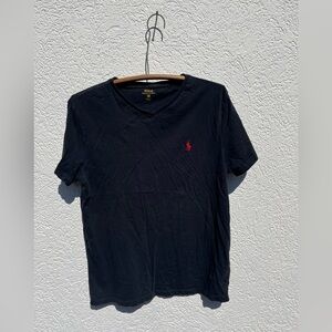 Ralph Lauren Polo T Shirt Mend Size Medium Black
